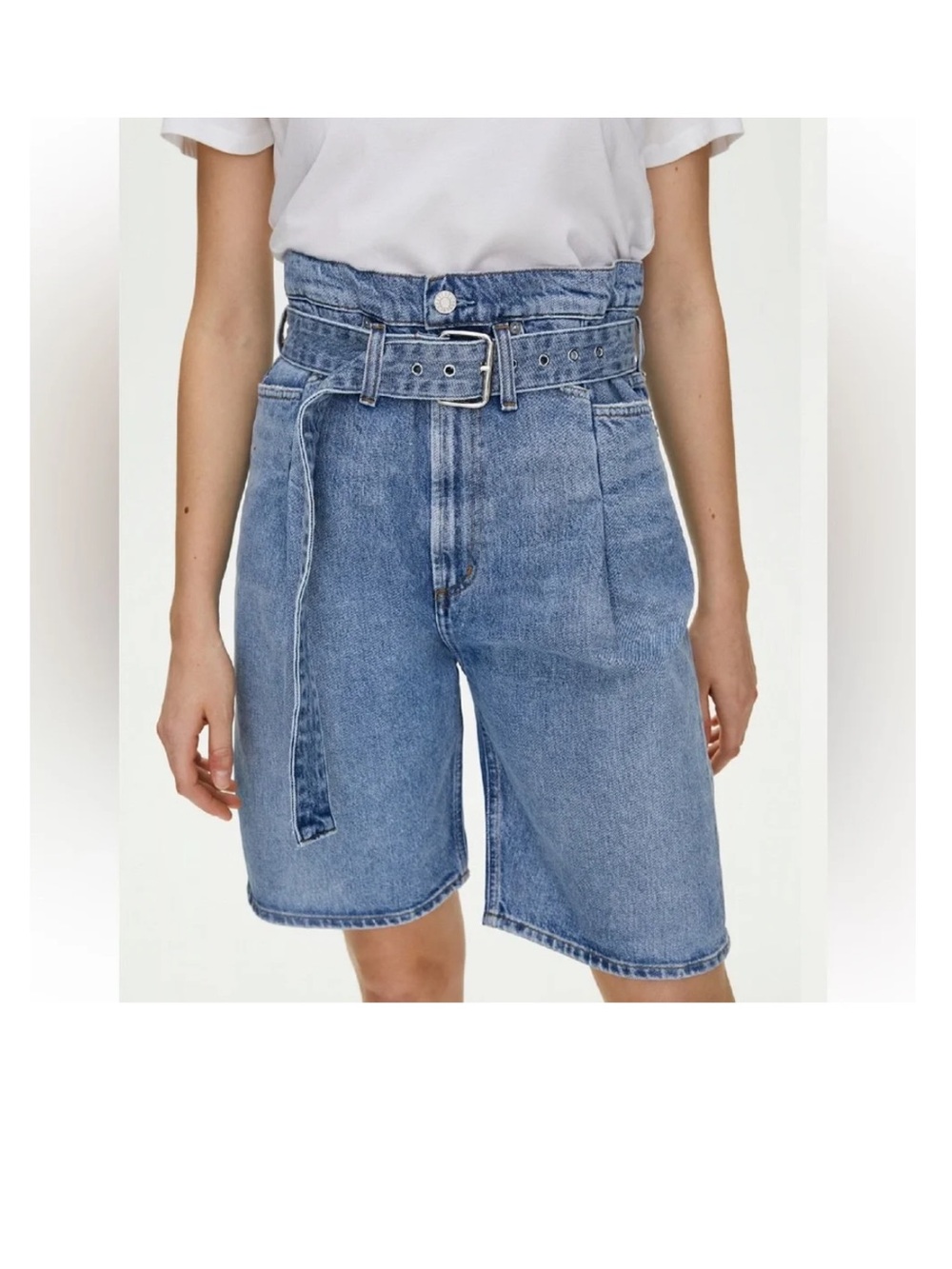 Agolde Reworked Denim Shorts